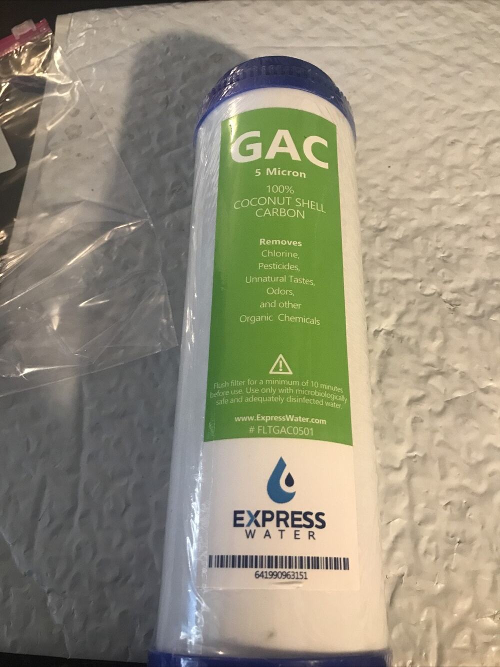 Granular Activated Carbon Water Filter Replacement – 10 inch – 5 Micron GAC